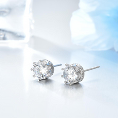 Elegant Alloy Diamond Studs