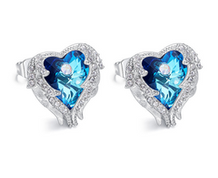 Angel Wings Crystal Earrings
