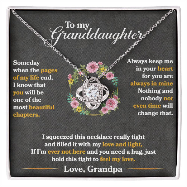 Keep Me In Your Heart - Love Knot Necklace