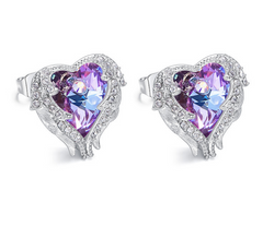 Angel Wings Crystal Earrings