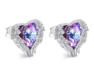 Angel Wings Crystal Earrings