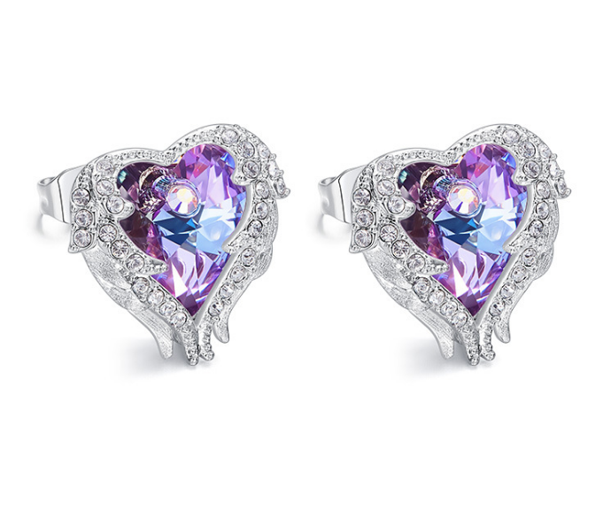 Angel Wings Crystal Earrings